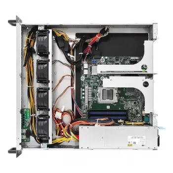 Serveri korpus ASRock 2U1G-B650 raami 2U, AMD B650 kiibistik, LGA 1718, 2×2,5-tollist sahtlit, 1000 W toiteplokk, DDR5, Aspeed AST2600, 5×USB-A, Gigabit Ethernet