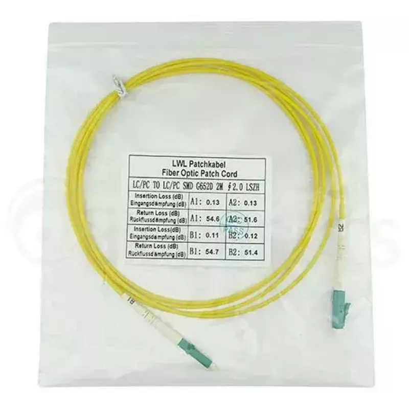 BlueOptics SFP2121BU2MM InfiniBand fiiberoptiline kaabel 2 m LC Kollane