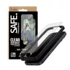 Ekraanikaitse PanzerGlass SAFE. by iPhone 17 Pro jaoks — ülilai PET-kile musta raamiga, kuivpaigaldus, kriimustus- ja põrutuskindel