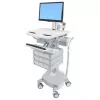 Multimeediakäru Ergotron StyleView Alumiinium Hall Valge