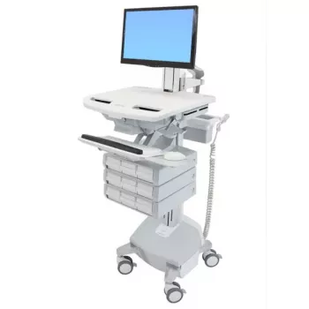 Multimeediakäru Ergotron StyleView Alumiinium Hall Valge