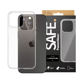 PanzerGlass SAFE. by ® TPU ümbris läbipaistev iPhone 15 Pro Max