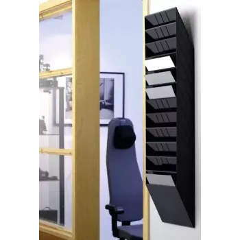 Kirjandusalus Durable FLEXIBOXX 12 riiulit Must