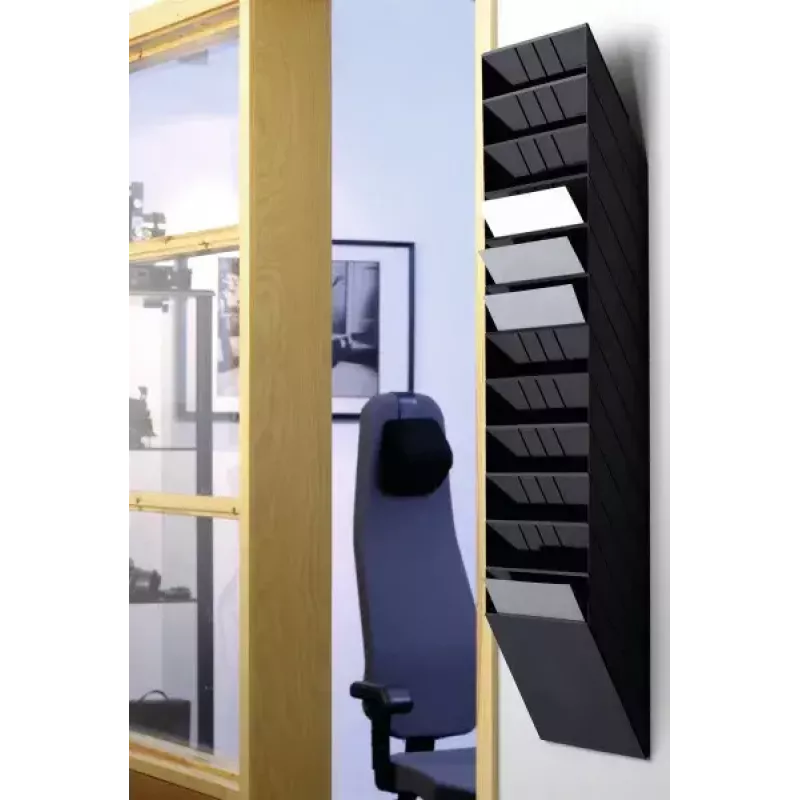 Kirjandusalus Durable FLEXIBOXX 12 riiulit Must