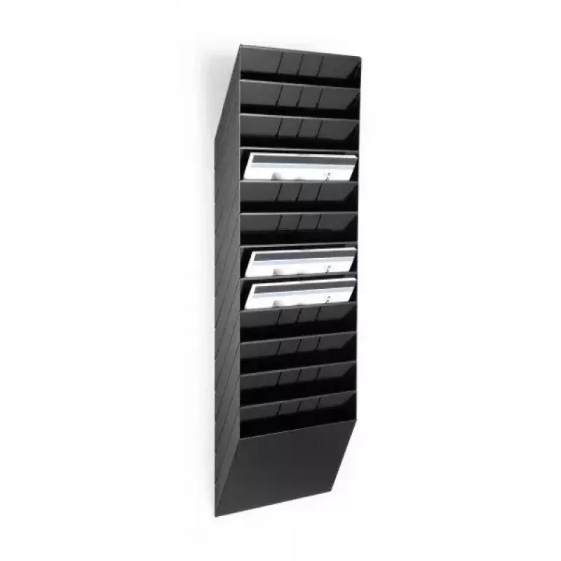 Kirjandusalus Durable FLEXIBOXX 12 riiulit Must