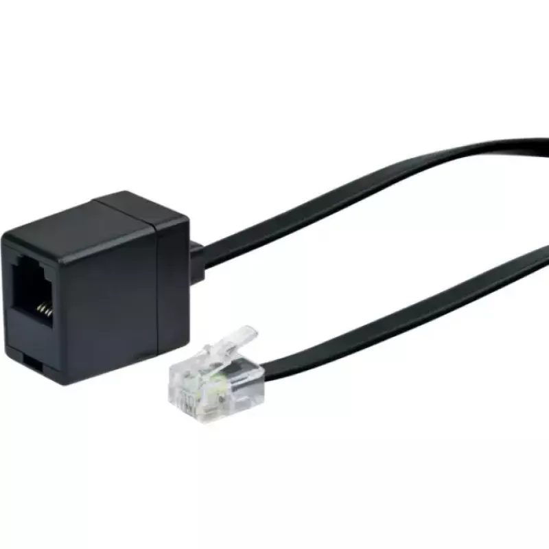 Võrgukaabel Schwaiger 10m RJ-11 - RJ-11 Must