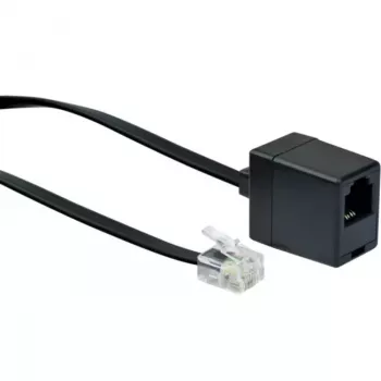 Võrgukaabel Schwaiger 10m RJ-11 - RJ-11 Must