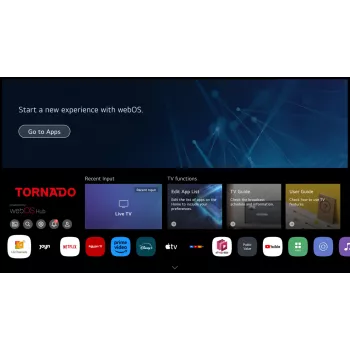 TORNADO 65US4301X | 65” 4K raamita WebOS-nutiteler hääljuhtimispuldiga