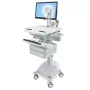 Multimeediakäru Ergotron StyleView Alumiiniumhall Valge