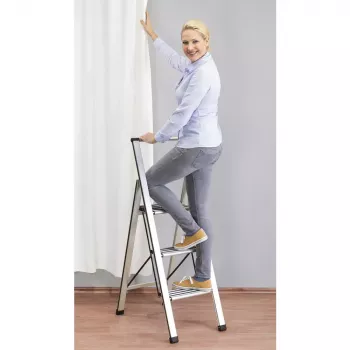 Majapidamisredel Wenko 601011100 Alumiinium disain kokkupandav astmeredel 2-astmeline