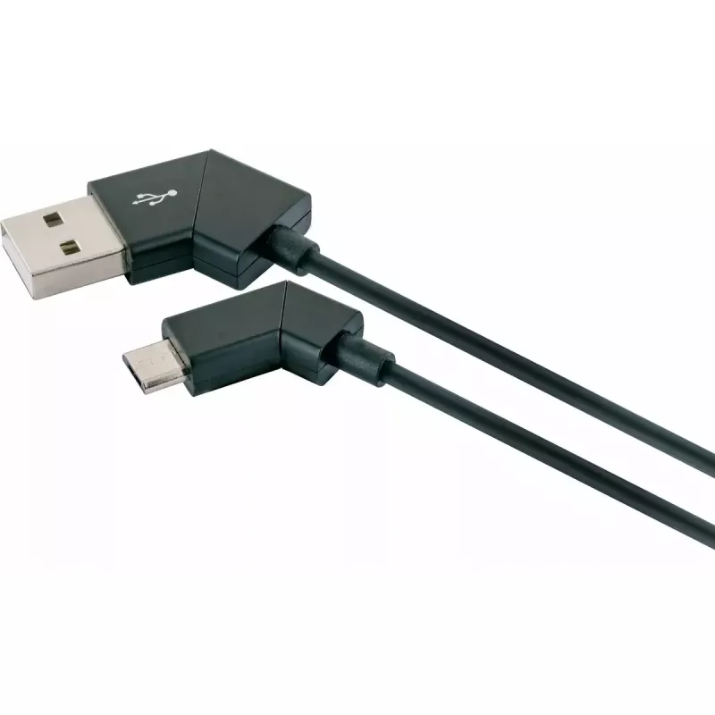 USB-kaabel Schwaiger LKW 120 M 1,2m USB A Micro-USB B Must