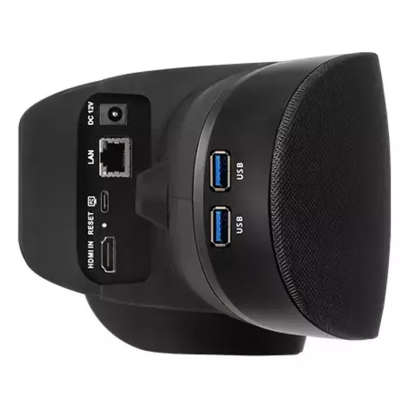 AVerMedia VB370A 8 MP 4K USB kaamera — Exmor CMOS, 3840×2160 @30 kaadrit/s, 92° vaateväli, 4x digitaalne suum, lainurk, must, alusekinnitus