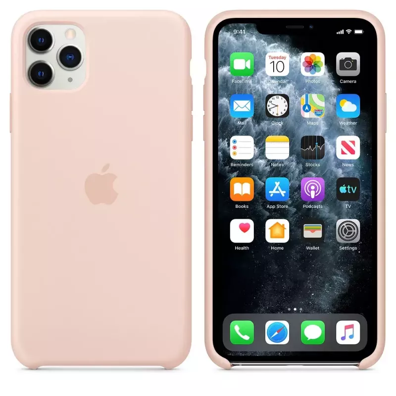 Apple iPhone 11 Pro Max silikoonümbris roosa liiva värvi