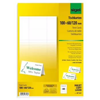 Mittekleepuv printerisilt Sigel DP047