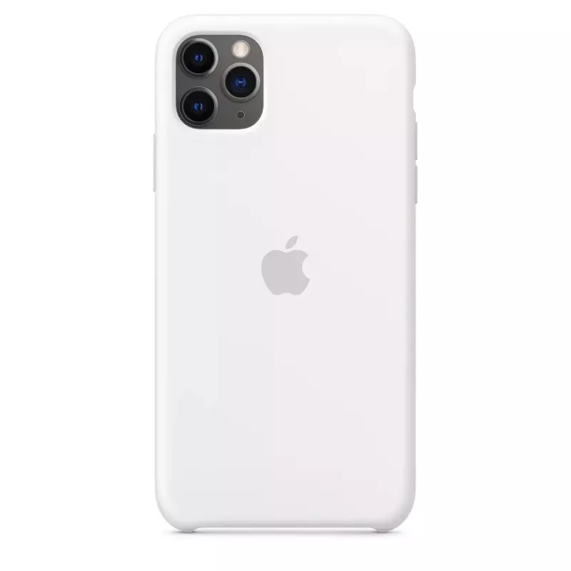Silikoonümbris Apple iPhone 11 Pro Max jaoks — Silikoon, Valge, sobib 6,5 tolli