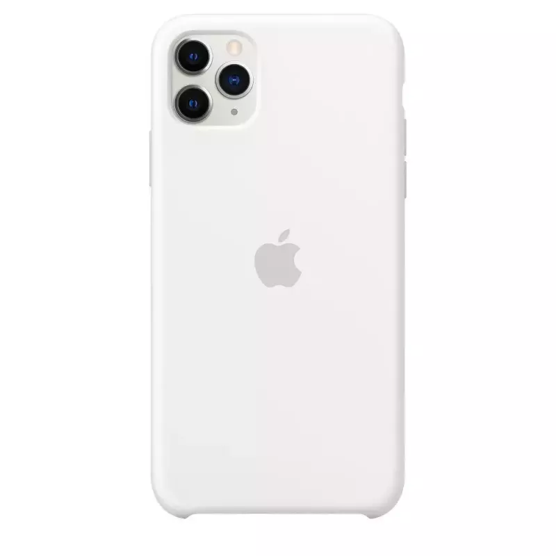 Silikoonümbris Apple iPhone 11 Pro Max jaoks — Silikoon, Valge, sobib 6,5 tolli