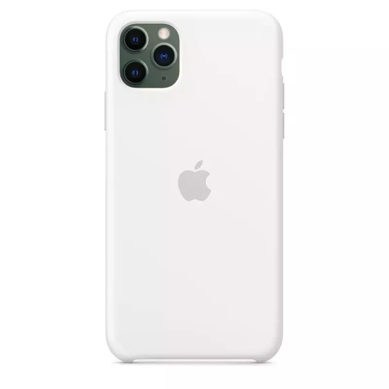 Silikoonümbris Apple iPhone 11 Pro Max jaoks — Silikoon, Valge, sobib 6,5 tolli
