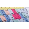 Klaviatuur Logickeyboard LKB-CBASE-AJPU-DE Office USB QWERTZ Saksa mitmevärviline