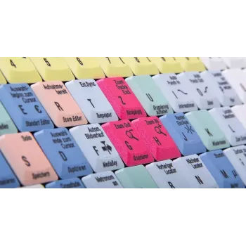 Klaviatuur Logickeyboard LKB-CBASE-AJPU-DE Office USB QWERTZ Saksa mitmevärviline