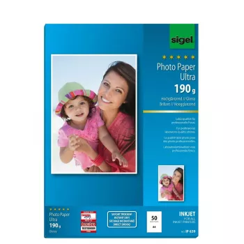 Printing Paper A4 Sigel IP639 Gloss 50 Sheets valge
