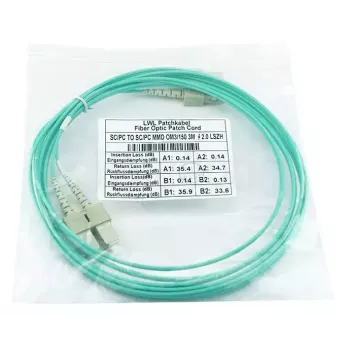 BlueOptics SFP3232EU0.5MK InfiniBand fiiberoptiline kaabel 0,5 m 2x SC Aqua