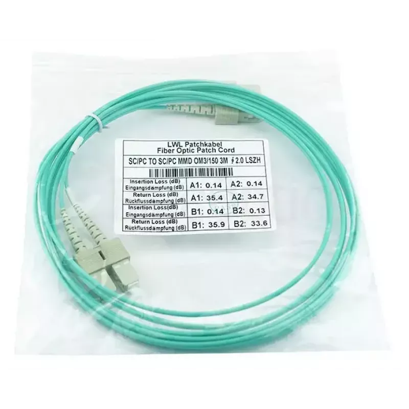 BlueOptics SFP3232EU0.5MK InfiniBand fiiberoptiline kaabel 0,5 m 2x SC Aqua