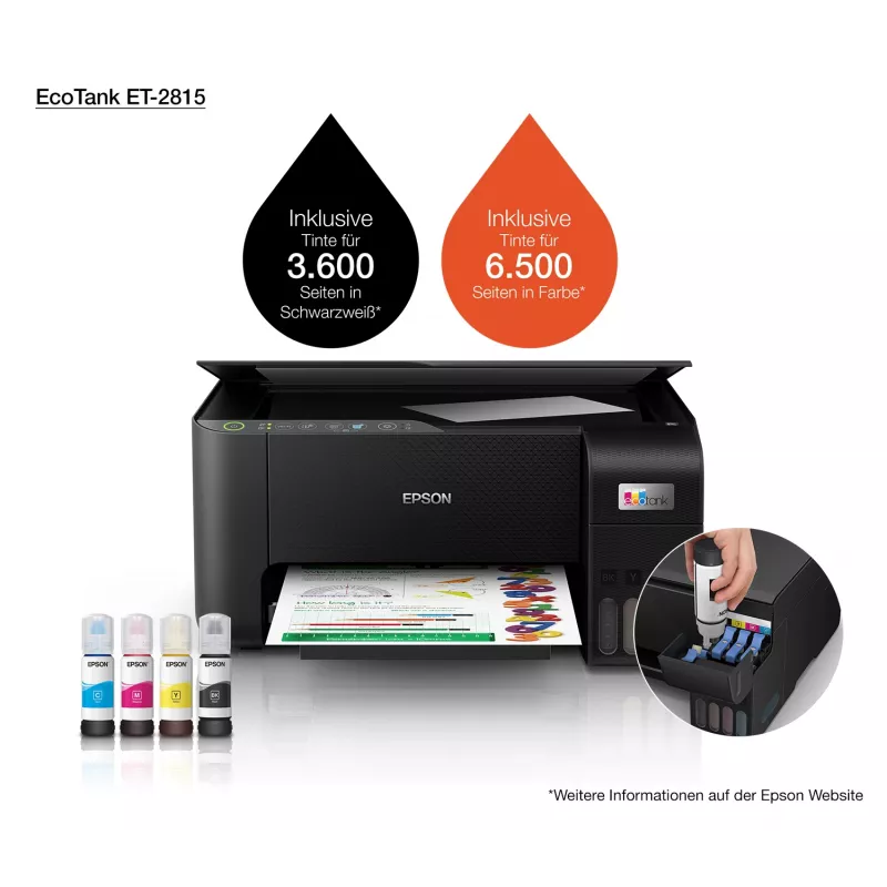 Multifunktsionaalne printer Epson EcoTank ET-2815 tindiprinteri värvitrükk