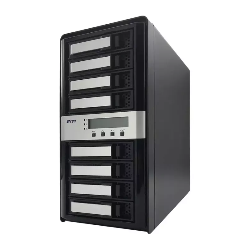 Torn-NAS Areca ARC-8050T3U-8 salvestusserver ROC 2GB DDR3 must
