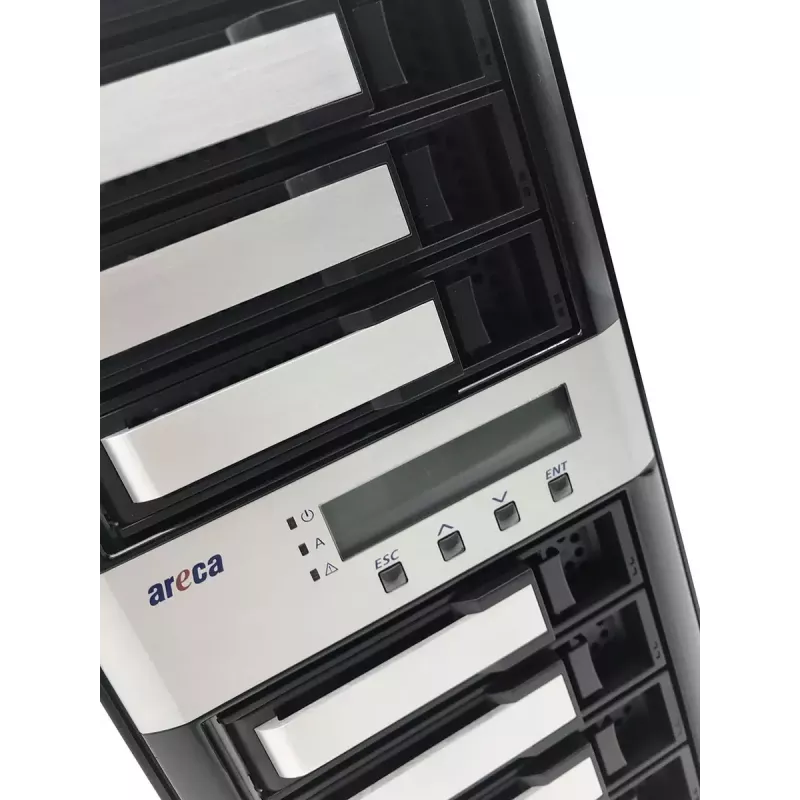 Torn-NAS Areca ARC-8050T3U-8 salvestusserver ROC 2GB DDR3 must