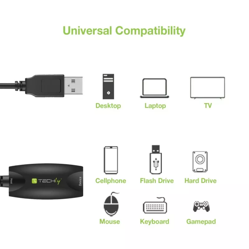 Techly SuperSpeed USB3.0 aktiivne pikenduskaabel 5m must ICUR3050