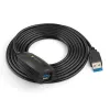 Techly SuperSpeed USB3.0 aktiivne pikenduskaabel 5m must ICUR3050