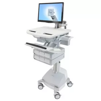 Multimeediumikäru Ergotron StyleView Alumiinium Hall Valge