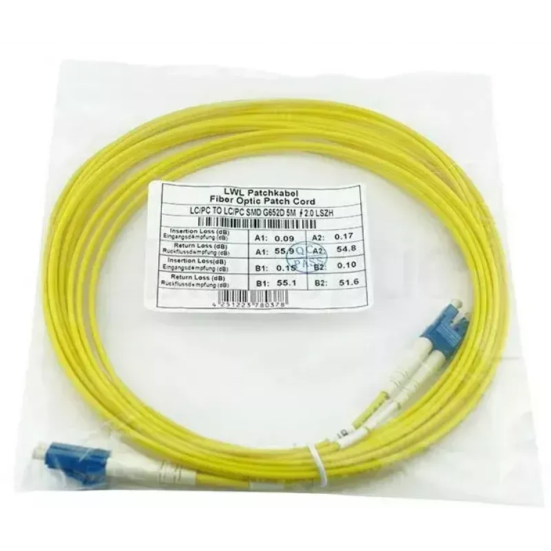 BlueOptics InfiniBand/fiiberoptiline kaabel 10 m 2x LC LC/APC Kollane