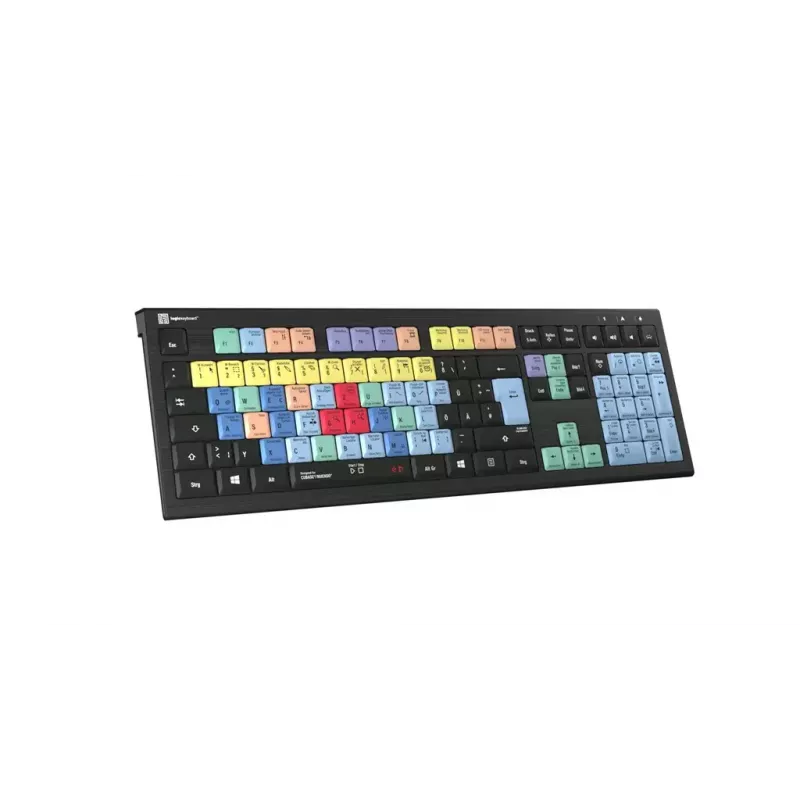 Klaviatuur Logickeyboard LKB-CBASE-A2PC-DE universaalne USB QWERTZ saksa must