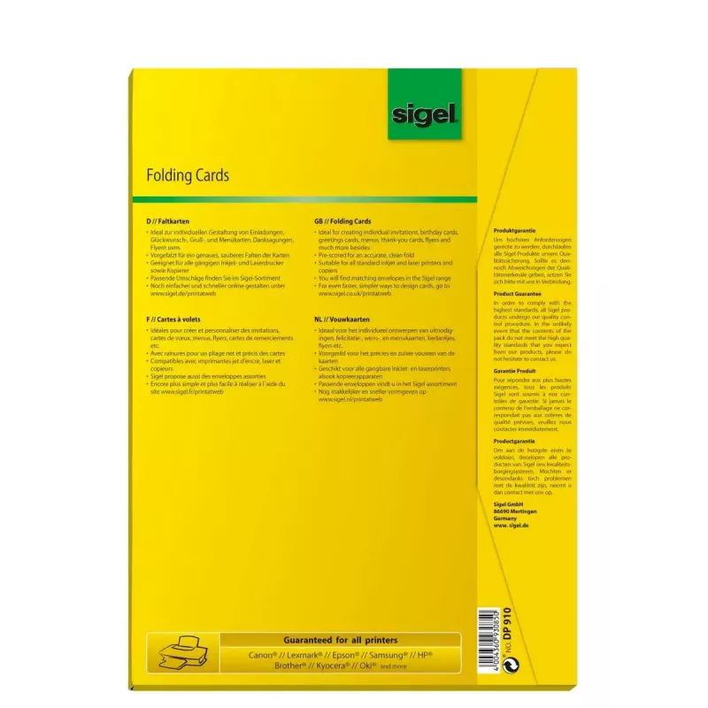 Õnnitluskaart Sigel DP910