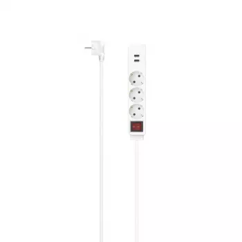 Hama 00223181 toitepikendus 1,4 m 3 vahelduvvoolu pistikupesa Siseruumides Valge