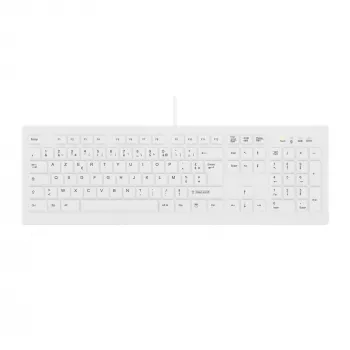 Contour Design Active Key Contour ClassicClean meditsiiniline klaviatuur eemaldatava kattega täissuuruses juhtmega valge C8100