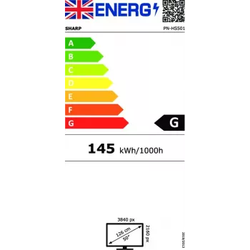 NEC PN-HS501 digitaalse teabeekraani lameekraan 127 cm (50 tolli) LCD 700 cd/m² 4K Ultra HD must 24/7