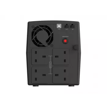 Conceptronic ZEUS04G 2200VA 1320W UPS, UK pistikupesa x 4, HID USB, RJ45 Sisend/Väljund, AVR