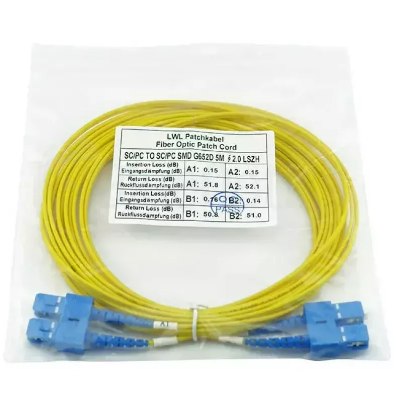 BlueOptics SFP3232BU1MK InfiniBand fiiberoptiline kaabel 1 m SC kollane