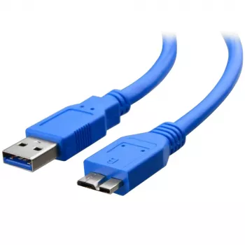 Techly USB 3.0 Superspeed kaabel A / Micro B 2m sinine ICOC MUSB3-A-020