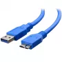Techly USB 3.0 Superspeed kaabel A / Micro B 2m sinine ICOC MUSB3-A-020