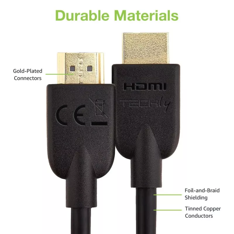 Techly ICOC HDMI2-4-030T HDMI-kaabel 3 m HDMI-tüüp A (standardne) Must