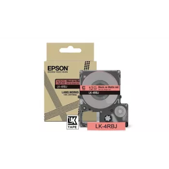 Label Tape Epson LK-4RBJ Must Red Thermal Transfer 1.2 cm