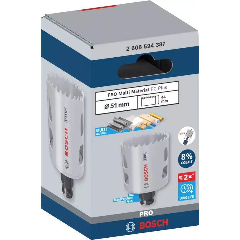 Bosch PRO Multi Material PC Plus 44/51 mm üksik augusae