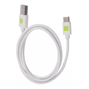 Techly ICOC MUSB20-CMAM10TW USB-kaabel USB 2.0 1 m USB A USB C Valge