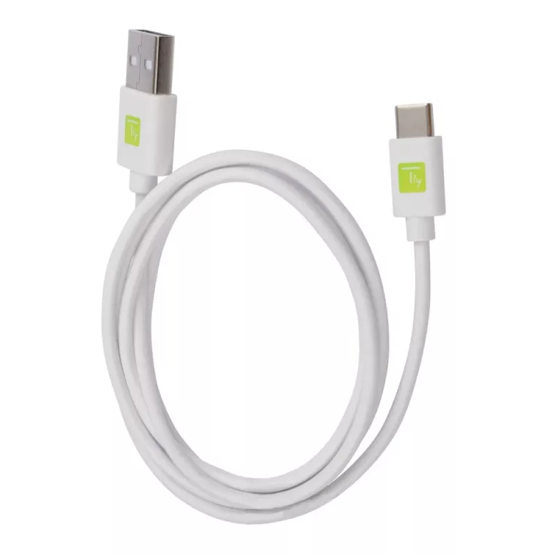 Techly ICOC MUSB20-CMAM10TW USB-kaabel USB 2.0 1 m USB A USB C Valge