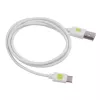 Techly ICOC MUSB20-CMAM10TW USB-kaabel USB 2.0 1 m USB A USB C Valge