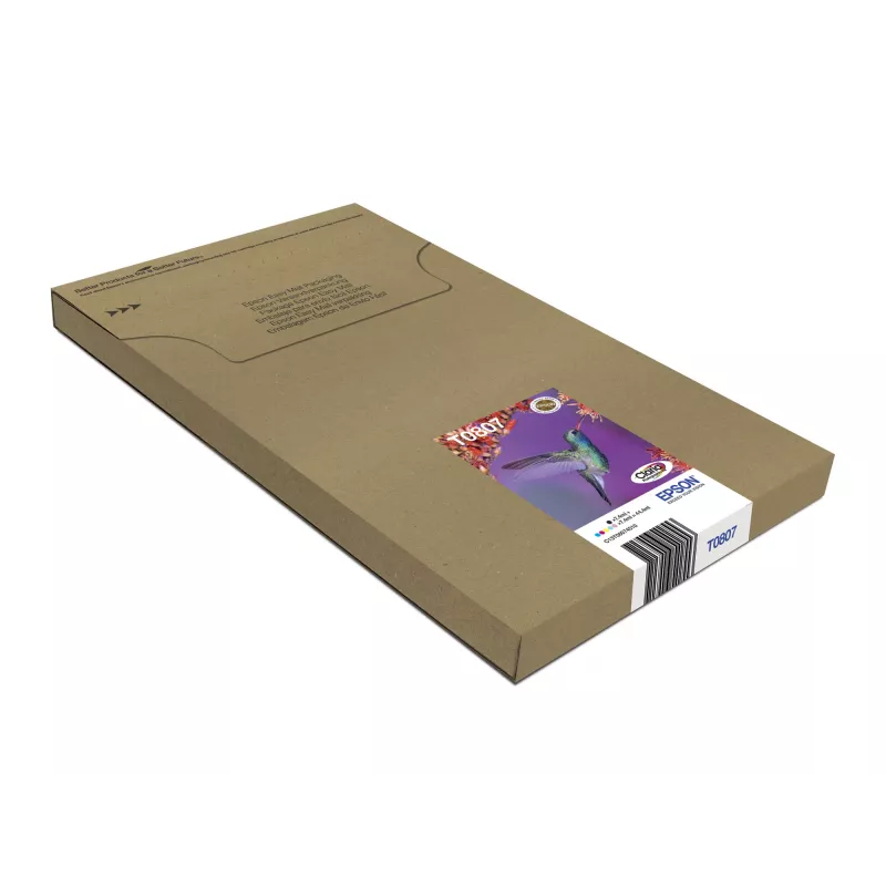 Tindikasseti mitmikpakend Epson Hummingbird T0807 — 6 värvi (must, tsüaan, hele tsüaan, hele magenta, magenta, kollane)