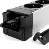 Liigpingekaitse Bachmann 906.306 3 vahelduvvoolupistikupesa 250 V must hall punane